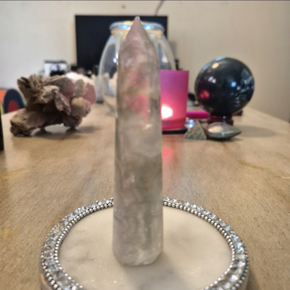 Natural Fluorite Crystal Point Obelisk Tower #A2 - Picture 3 of 10